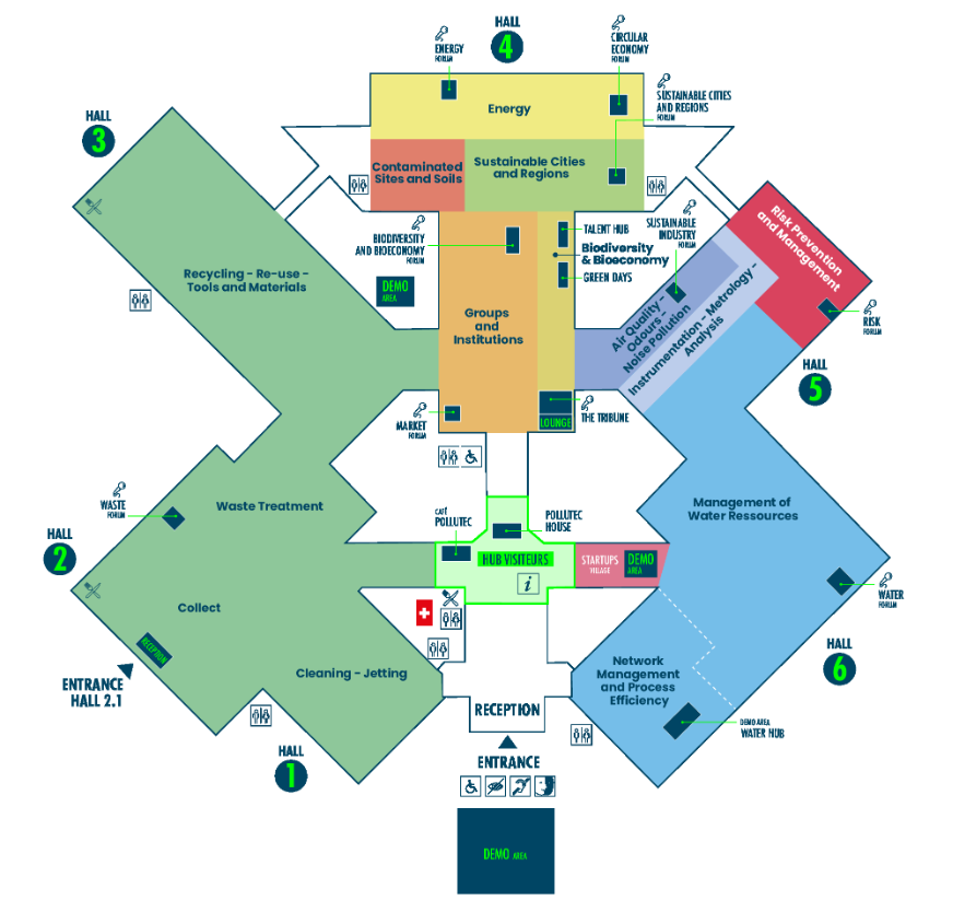 Plan for Pollutec Lyon 2025