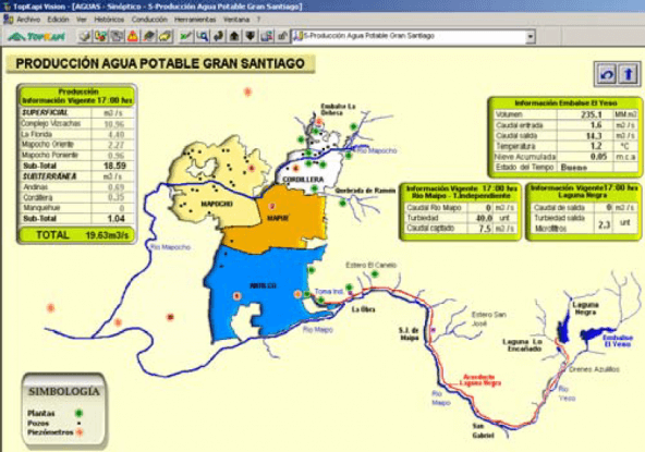 Visuel application Topkapi aguas andinas